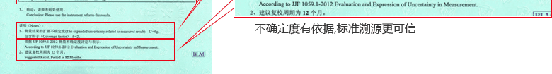 電子秤CNAS校準證書結(jié)果頁4