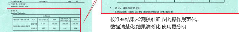 鋼直尺CNAS校準(zhǔn)證書結(jié)果頁2
