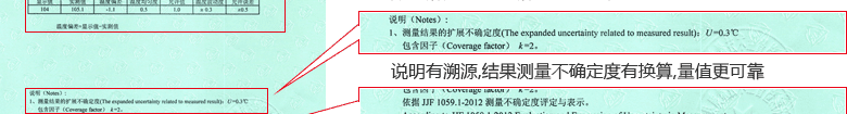 干燥箱CNAS校準(zhǔn)證書結(jié)果頁(yè)3