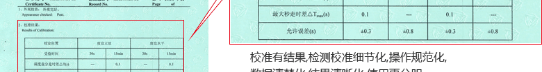 機械秒表CNAS校準證書結果頁2